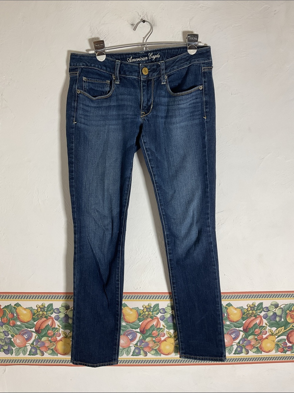 American Eagle Skinny Stretch Jeans Dark Wash Size 6